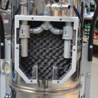 odkurzacz pneumatyczny ATEX 22 zasilany sprężonym powietrzem 3D zwężki venturii