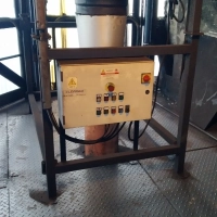 Odkurzacz przemysłowy centralny zdalny 7 kw z automatyczna klapa do rozładunku system
