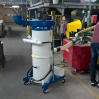 odciąg przemysłowy 4 kW do zapylonych pomieszczeń automatyczne czyszczenie filtrów praca