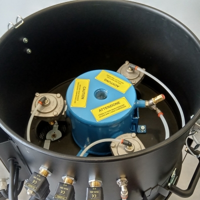 separator cyklonowy z filtrem czyszczenie sprężonym powietrzem do centralnej instalacji odkurzania wygląd filtra