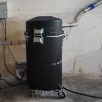 separator cyklonowy z filtrem czyszczenie sprężonym powietrzem do systemu centralnego odkurzania zbiornik
